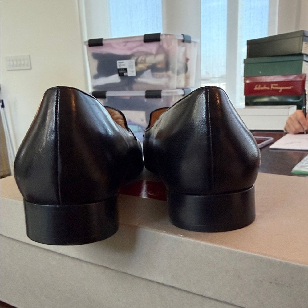 Cole Haan Classic Black Leather Flats - Picture 5 of 8